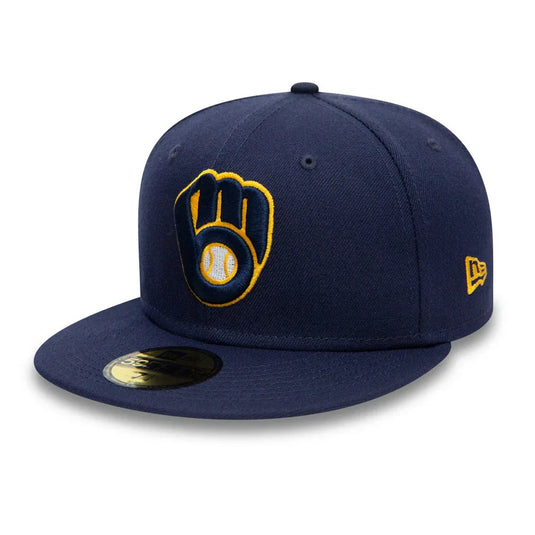 Gorra New Era Milwaukee Brewers AC Perf 59FIFTY, Navy - Tinino Baseball & Sports