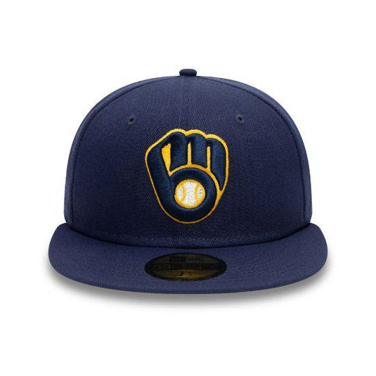 Gorra New Era Milwaukee Brewers AC Perf 59FIFTY, Navy - Tinino Baseball & Sports