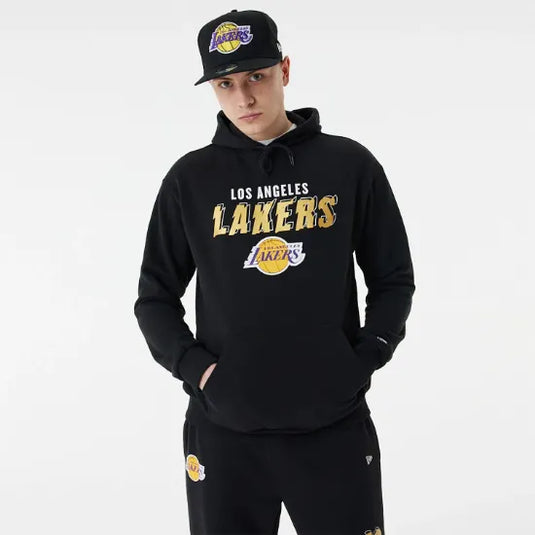 Sudadera New Era LA Lakers Team Script Oversized