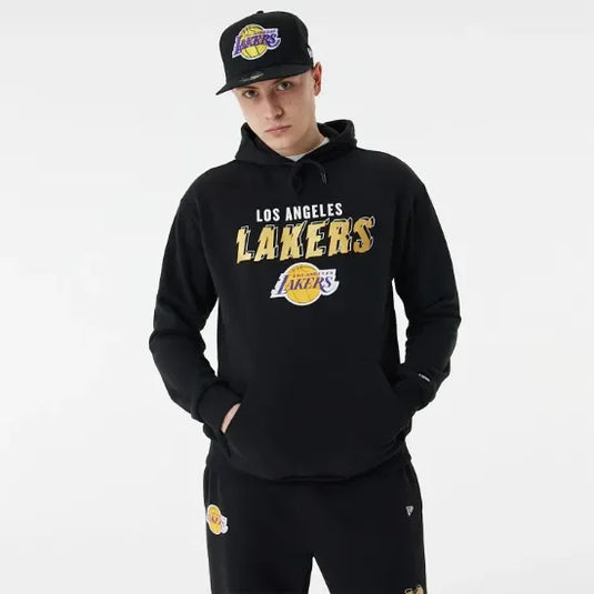 Sudadera New Era LA Lakers Team Script Oversized - Tinino Baseball & Sports