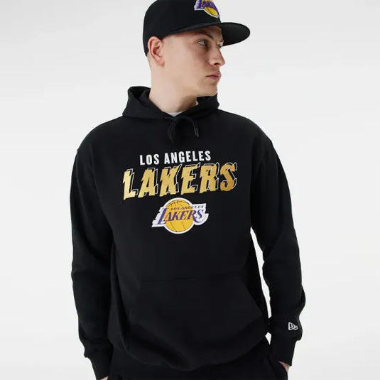Sudadera New Era LA Lakers Team Script Oversized