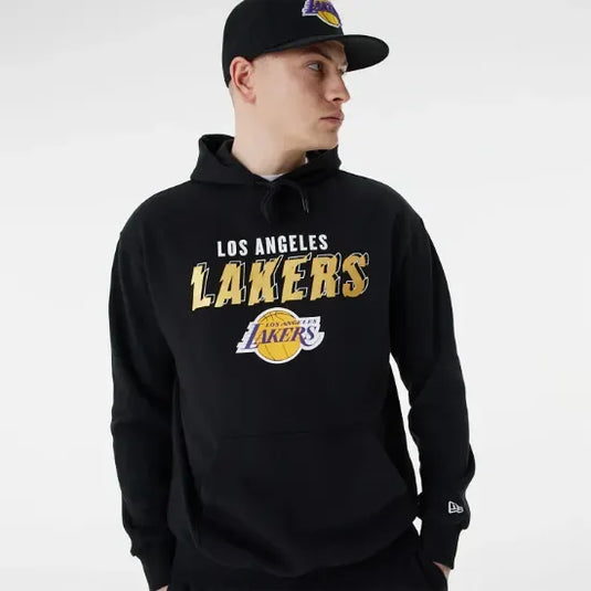 Sudadera New Era LA Lakers Team Script Oversized - Tinino Baseball & Sports