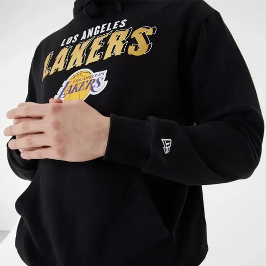 Sudadera New Era LA Lakers Team Script Oversized - Tinino Baseball & Sports