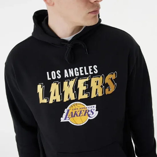 Sudadera New Era LA Lakers Team Script Oversized - Tinino Baseball & Sports