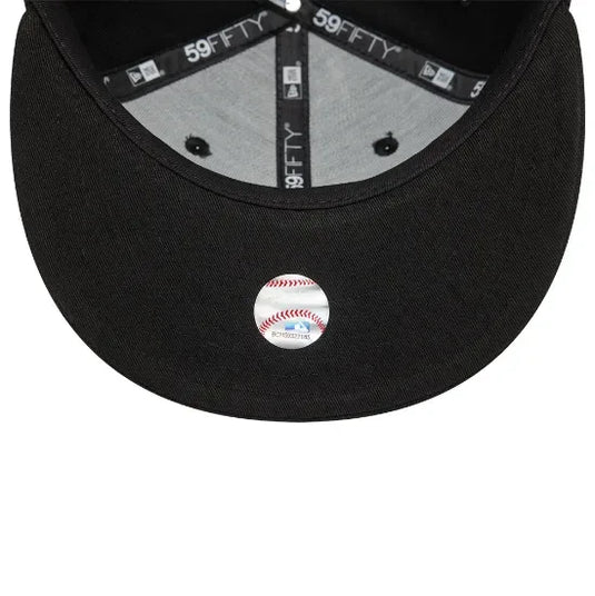 Gorra New Era Los Angeles Dodgers 59Fifty, Negra - Tinino Baseball & Sports
