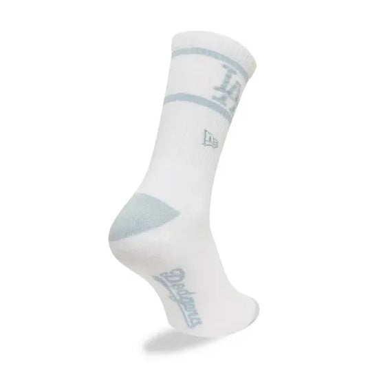 Calcetines New Era LA Dodgers MLB Seasonal Blanco y Azul (1 Par) - Tinino Baseball & Sports