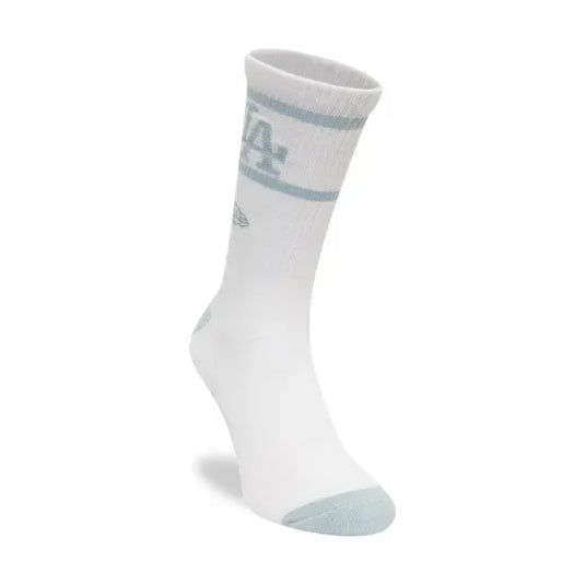 Calcetines New Era LA Dodgers MLB Seasonal Blanco y Azul (1 Par) - Tinino Baseball & Sports