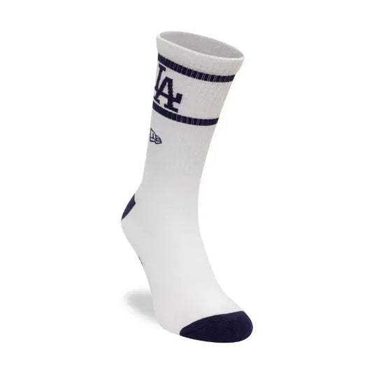 Calcetines New Era LA Dodgers MLB Seasonal Blanco y Azul Navy (1 Par) - Tinino Baseball & Sports