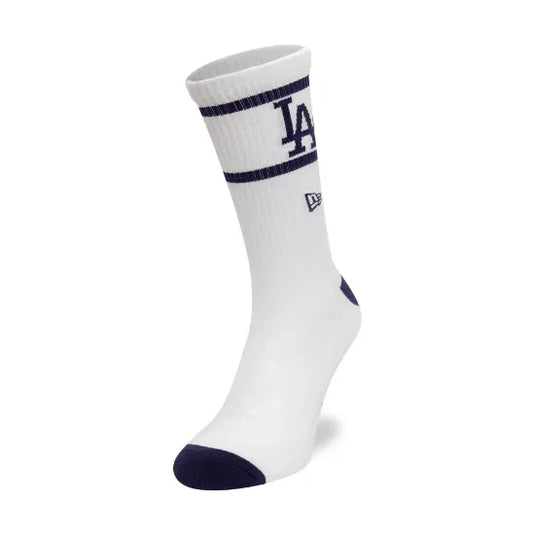 Calcetines New Era LA Dodgers MLB Seasonal Blanco y Azul Navy (1 Par)