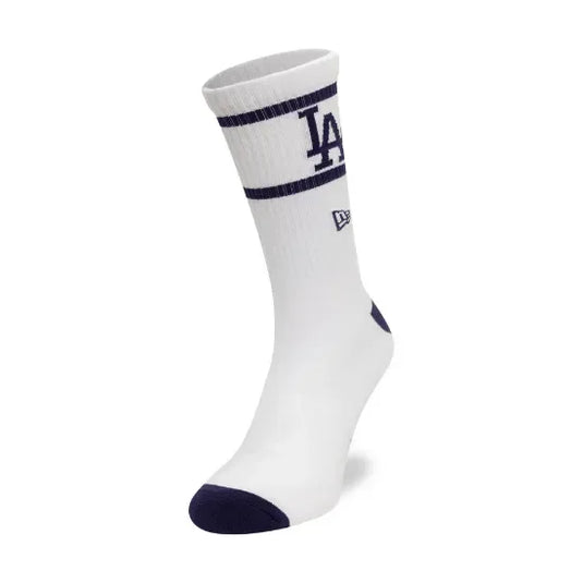Calcetines New Era LA Dodgers MLB Seasonal Blanco y Azul Navy (1 Par) - Tinino Baseball & Sports