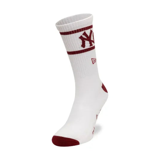 Calcetines New Era New York Yankees MLB Seasonal Blanco y Rojo (1 par)