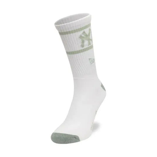 Calcetines New Era New York Yankees MLB Seasonal Blanco y Verde (1 par)
