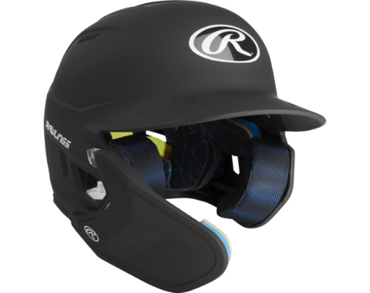 Casco Rawlings MA07S con protector de mandíbula (Bateador Izquierdo)