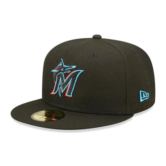 Gorra New Era Miami Marlins Authentic On Field Game Black 59FIFTY - Tinino Baseball & Sports