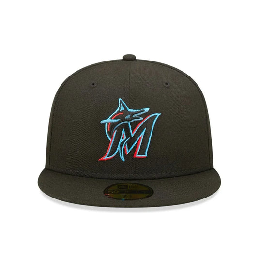 Gorra New Era Miami Marlins Authentic On Field Game Black 59FIFTY - Tinino Baseball & Sports