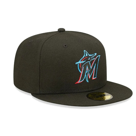 Gorra New Era Miami Marlins Authentic On Field Game Black 59FIFTY - Tinino Baseball & Sports