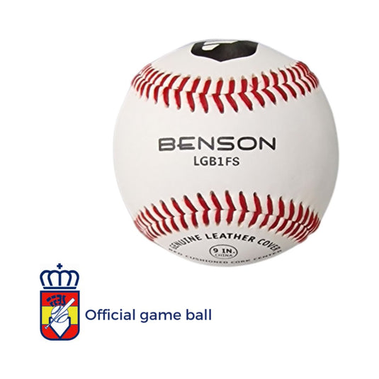 Pelota de beisbol Benson LGB1FS Costura plana 9 pulgadas, oficial de la liga