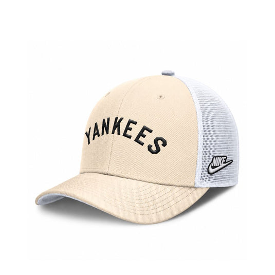 Gorra Nike New York Yankees Dri-fit Rise Natural/White Trucker