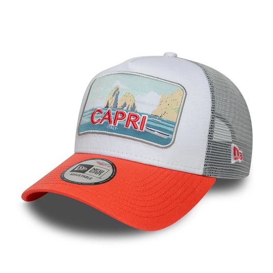 Gorra New Era Summer Capri 9FORTY A-Frame Trucker Naranja