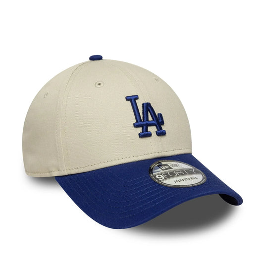 Gorra New Era LA Dodgers MLB Colour Block 9FORTY Crema