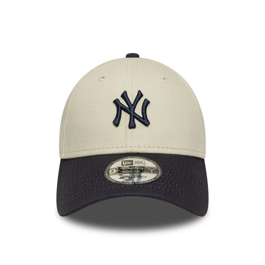 Gorra New Era New York Yankees MLB Colour Block 9FORTY Crema