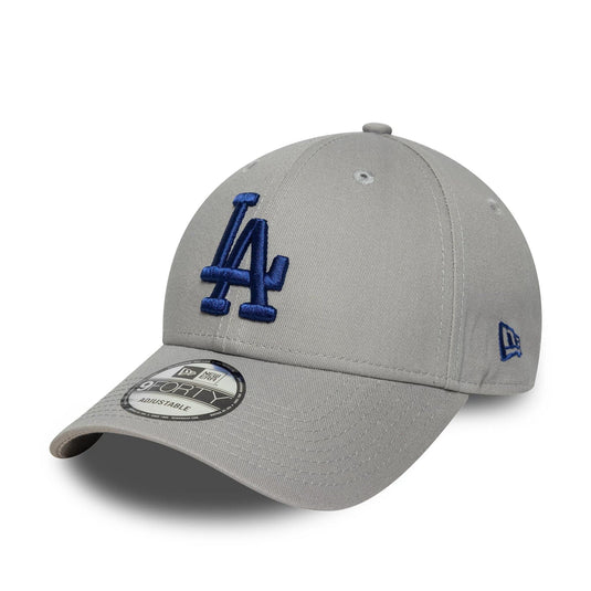 Gorra LA Dodgers MLB Side Patch 9FORTY Gris - Tinino Baseball & Sports