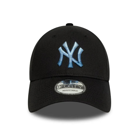 Gorra New York Yankees MLB Ombre Infill 9FORTY Negra - Tinino Baseball & Sports