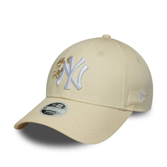 Gorra New York Yankees MLB Rose 9FORTY Mujer Crema