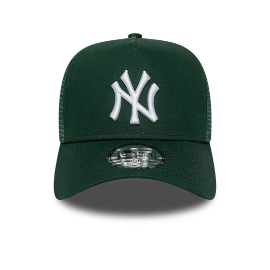 Gorra New Era New York Yankees MLB League Essential 9FORTY A-Frame Trucker Verde - Tinino Baseball & Sports