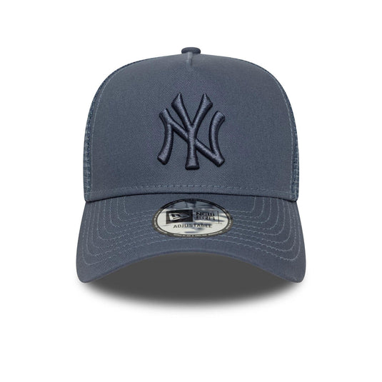 Gorra New Era New York Yankees MLB League Essential 9FORTY A-Frame Trucker Azul Oscuro - Tinino Baseball & Sports