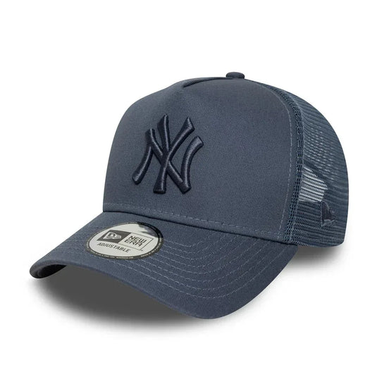 Gorra New Era New York Yankees MLB League Essential 9FORTY A-Frame Trucker Azul Oscuro - Tinino Baseball & Sports