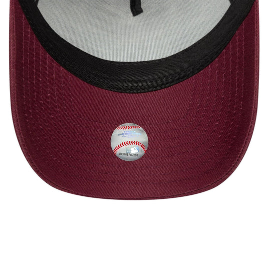 Gorra New Era LA Dodgers MLB League Essential 9FORTY A-Frame Trucker Rojo Oscuro