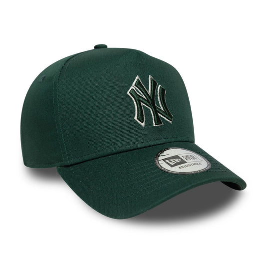 Gorra New Era New York Yankees MLB Team Outline 9FORTY E-Frame Verde Oscuro - Tinino Baseball & Sports