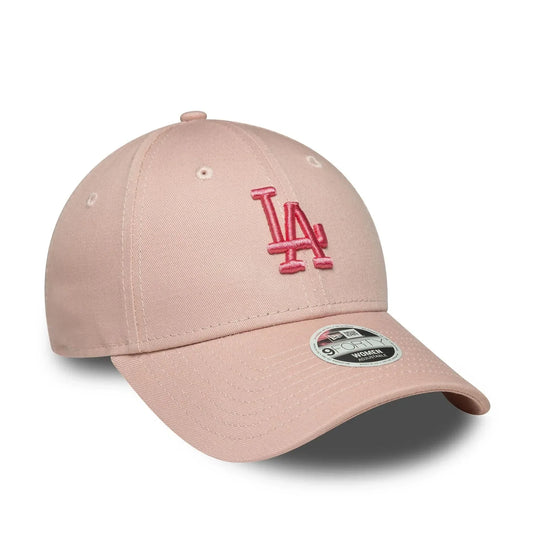 Gorra New Era LA Dodgers MLB League Essential 9FORTY Mujer Rosa Pastel - Tinino Baseball & Sports