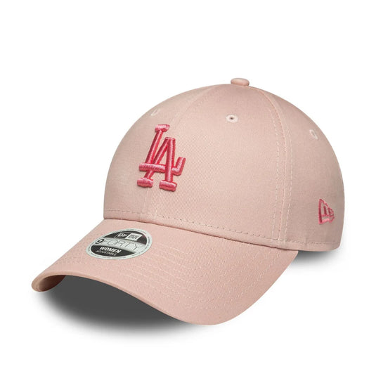 Gorra New Era LA Dodgers MLB League Essential 9FORTY Mujer Rosa Pastel