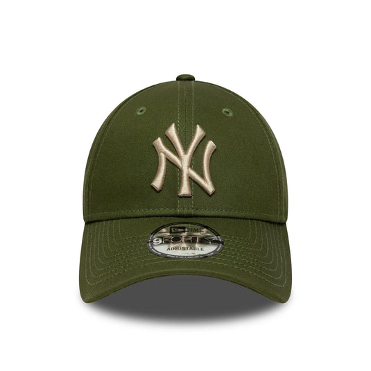Gorra New Era New York Yankees MLB League Essential 9FORTY Verde Oscuro - Tinino Baseball & Sports