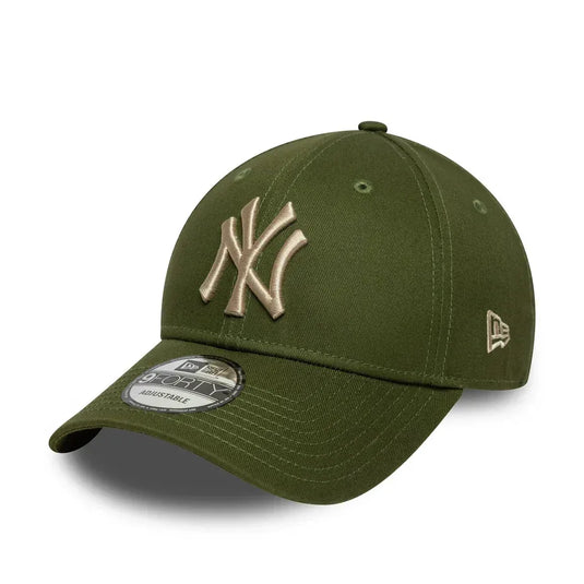 Gorra New Era New York Yankees MLB League Essential 9FORTY Verde Oscuro - Tinino Baseball & Sports