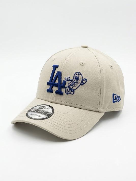Gorra New Era 9FORTY Los Angeles Dodgers – Food Icon (Stone/Hot Dog)