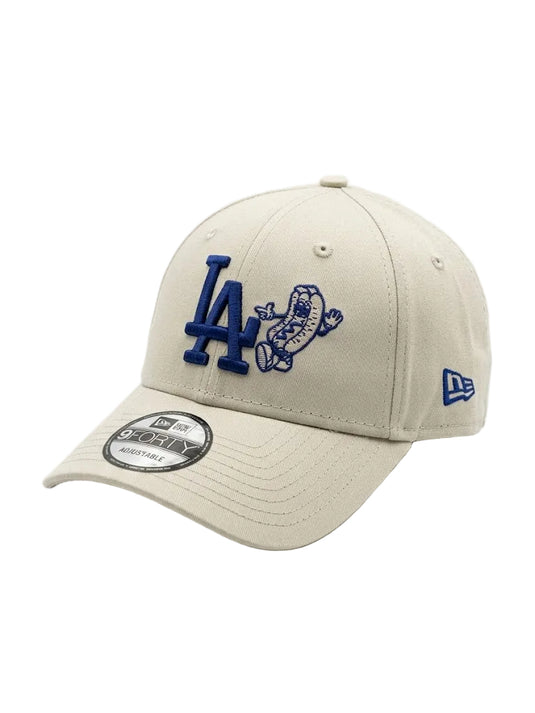 Gorra New Era 9FORTY Los Angeles Dodgers – Food Icon (Stone/Hot Dog)