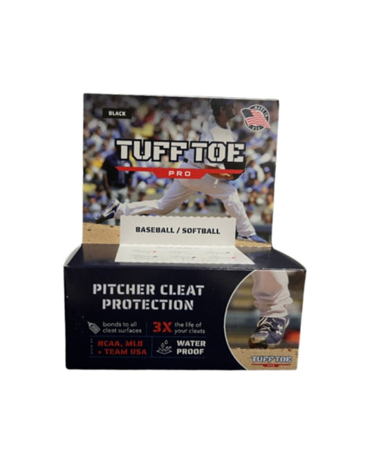 Protector de tacos para lanzadores de béisbol/sóftbol Markwort Tuff Toe Pro Color negro