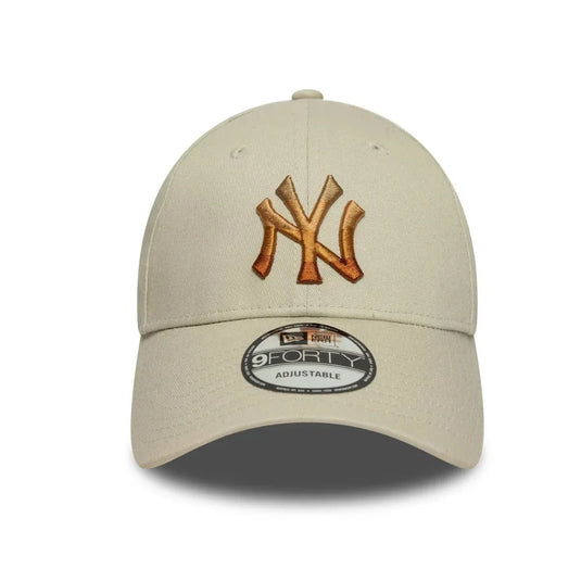 Gorra New York Yankees MLB Ombre Infill 9FORTY Crema - Tinino Baseball & Sports