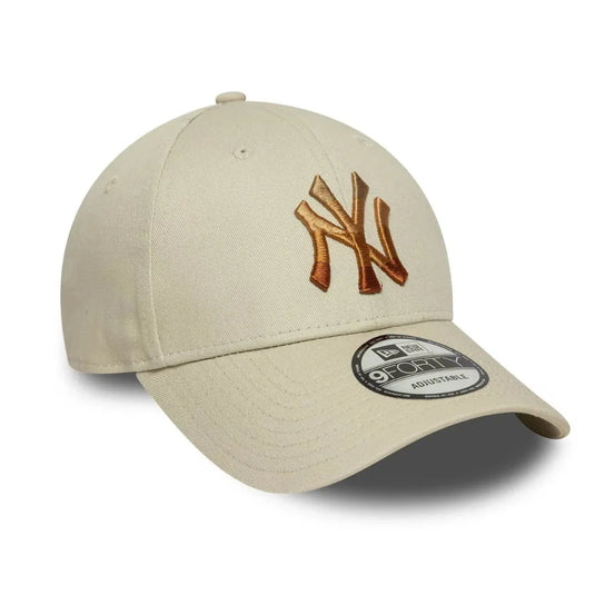 Gorra New York Yankees MLB Ombre Infill 9FORTY Crema - Tinino Baseball & Sports