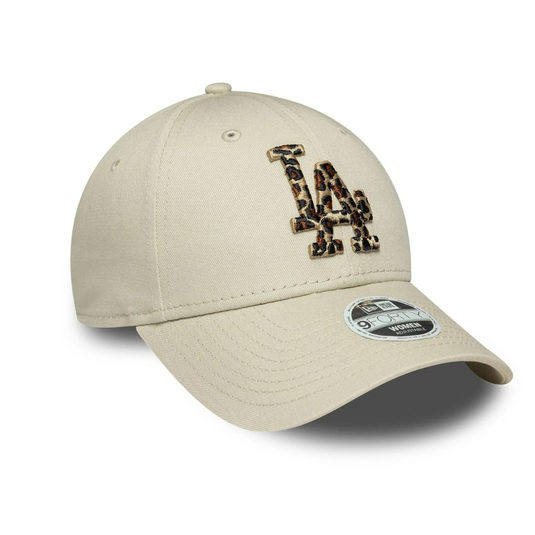 Gorra LA Dodgers MLB Leopard Infill 9FORTY Mujer Crema