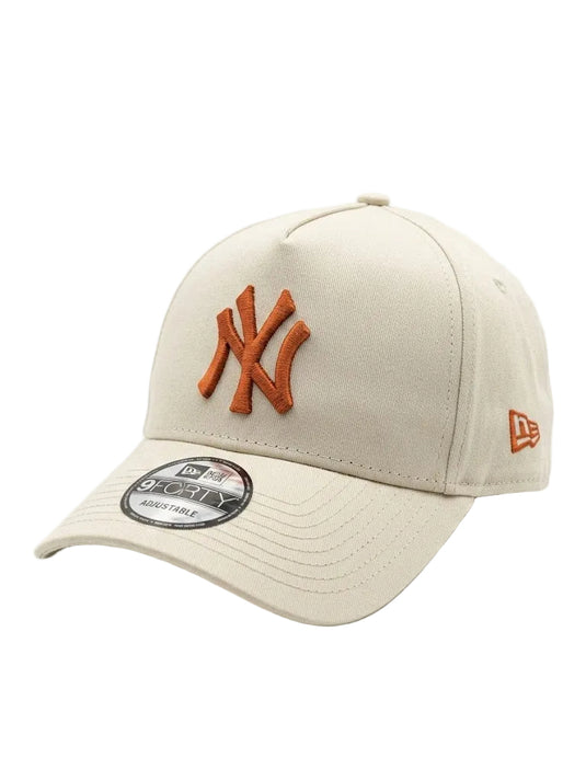 Gorra New Era 9FORTY A-Frame New York Yankees – Off-White & Rust