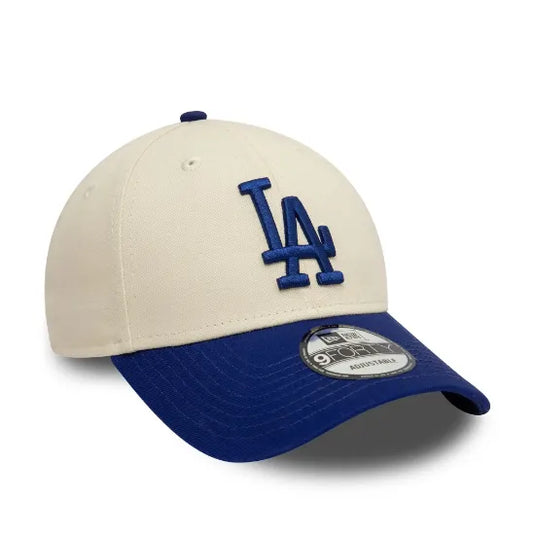 Gorra New Era LA Dodgers Colour Block 9FORTY Crema