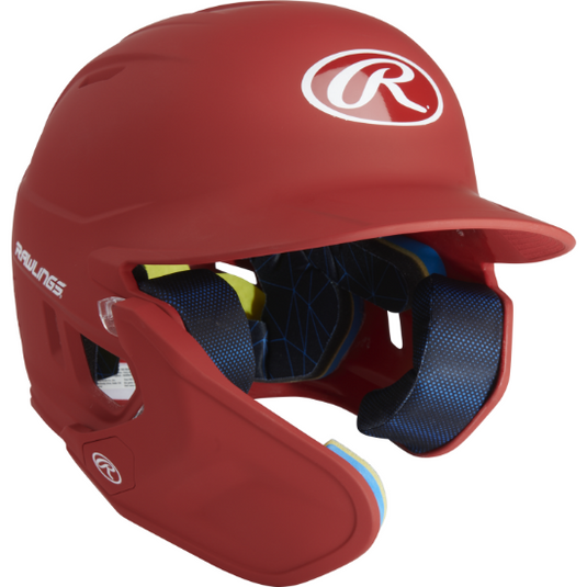 Casco Rawlings MA07S con protector de mandíbula (Bateador Izquierdo)