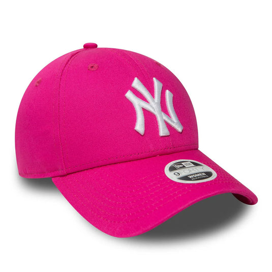 Gorra New Era New York Yankees Essential para Mujer en Rosa 9FORTY