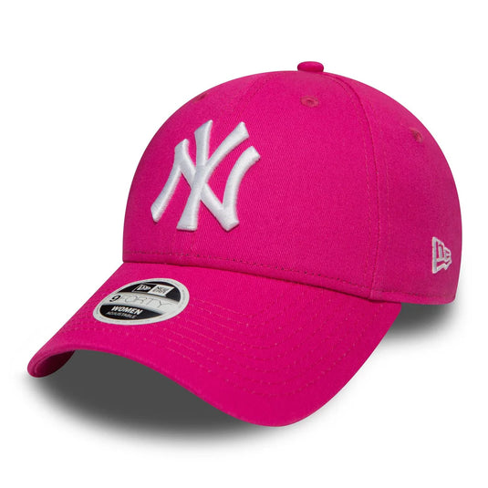 Gorra New Era New York Yankees Essential para Mujer en Rosa 9FORTY