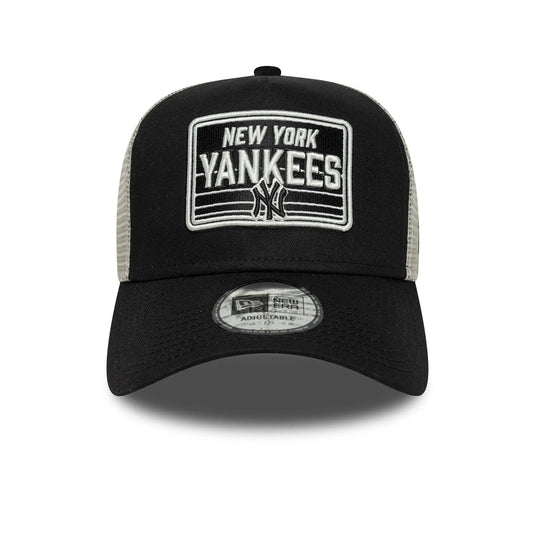 Gorra New Era New York Yankees MLB Patch 9FORTY A-Frame Trucker Negra