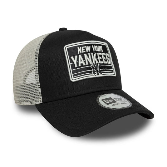 Gorra New Era New York Yankees MLB Patch 9FORTY A-Frame Trucker Negra